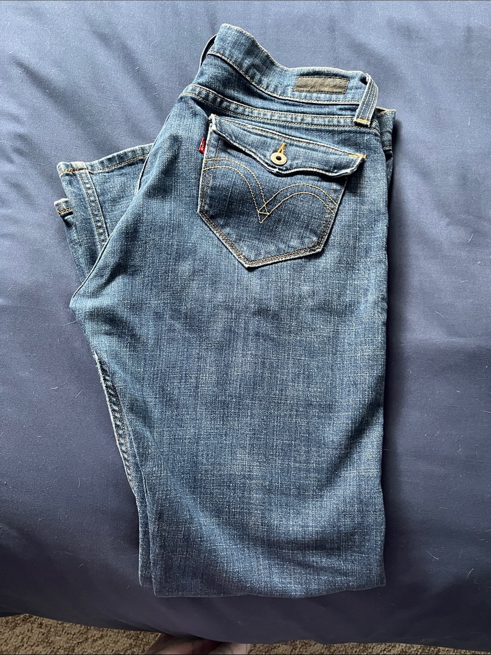 Levi's Indigo Blue Classic Five-Pocket Jeans